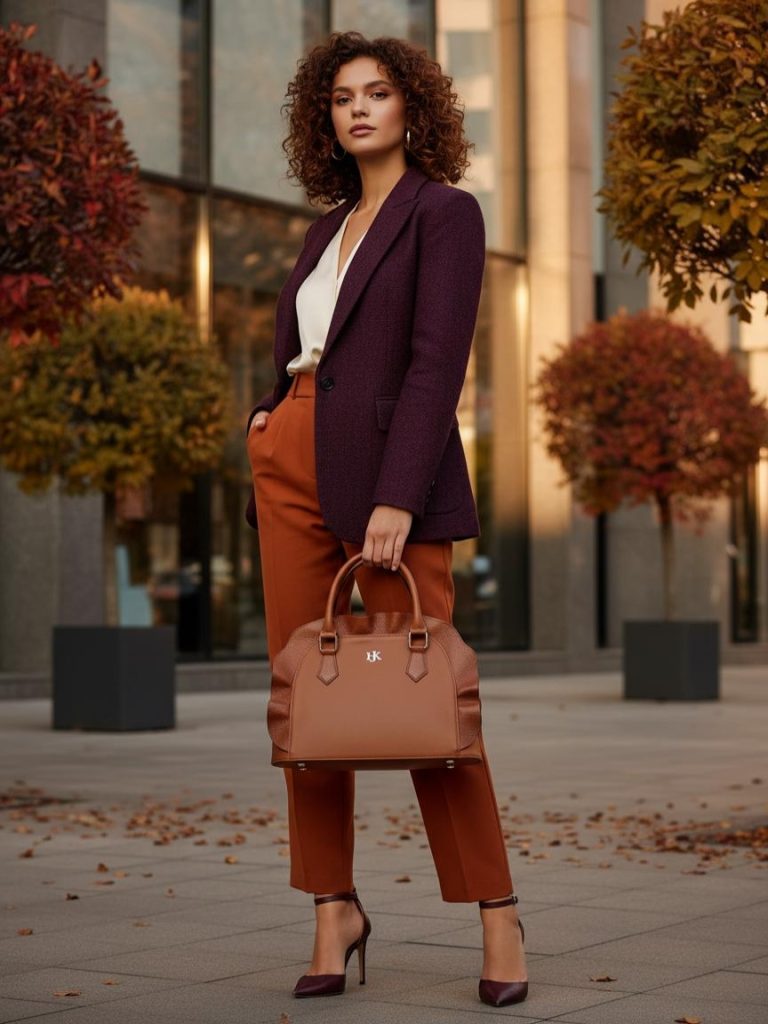 Jeanette Style bőr barna táska